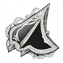 Indian arrowhead with claw marks tattoo design idea