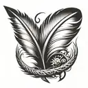 feather  tattoo design idea