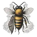 honey bee  tattoo design idea