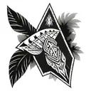 Native American arrowhead  tattoo design idea