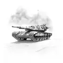 Abrams tank tattoo design idea