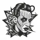 Marilyn Manson tattoo design idea