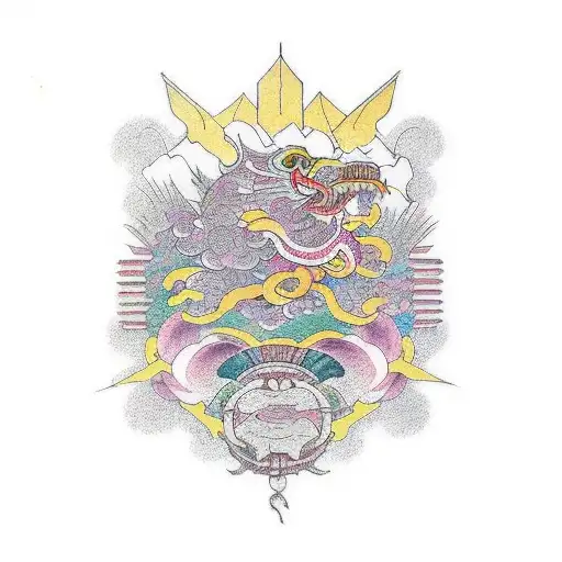 omni color tattoo design idea