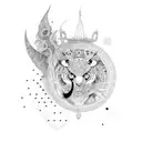 Samundar manthan tattoo design idea