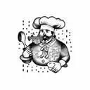 chef tattoo design idea