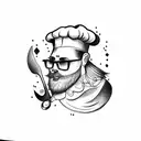 chef tattoo design idea