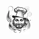 chef tattoo design idea