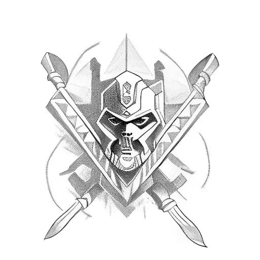 Gladiator tattoo design idea