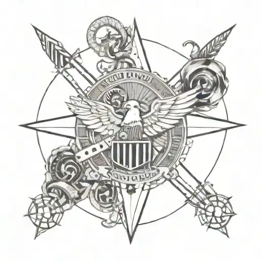 family, united states navy, honesty, trustworthy, protector, and religious tattoo design idea