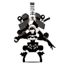 Nier Automata 2B Fighting Robots tattoo design idea