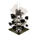 Nier Automata 2B Fighting Robots tattoo design idea