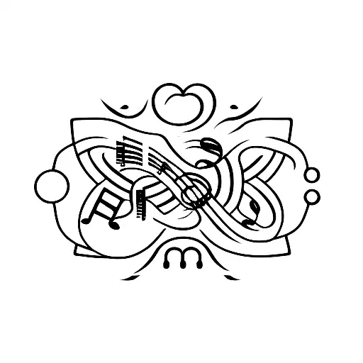 music lovers tattoo design idea