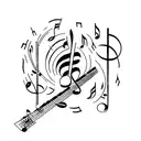 music lovers tattoo design idea