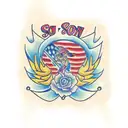 Son's name Aaron tattoo design idea