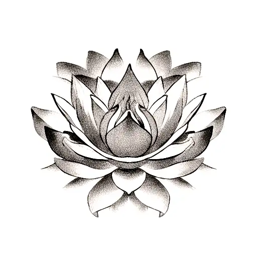 Lotus Flower tattoo design idea