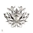 Lotus Flower tattoo design idea