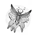 Lunar Moth tattoo design idea