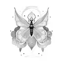 Lunar Moth tattoo design idea