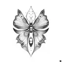 Lunar Moth tattoo design idea
