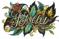 Molly written tattoo design idea