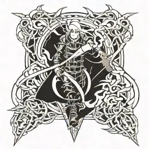 full metal alchemist tattoo design idea
