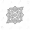 A geometric pattern inspired by traditional Middle Eastern tiles, with medical symbols incorporated within tattoo design idea