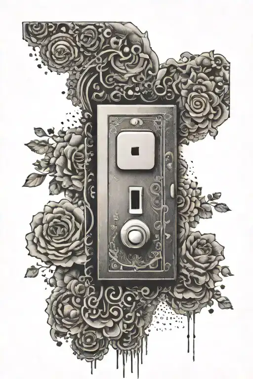 light switch tattoo design idea