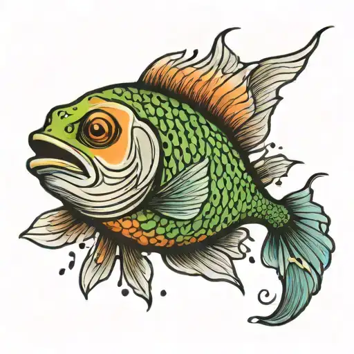 fishting irish stick figure keith herring   tattoo design idea