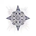 starburst tattoo design idea