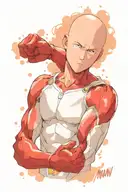 one punch man holding tattoo design idea