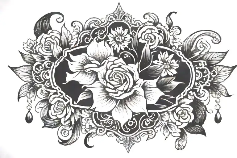 garter for leg tattoo tattoo design idea