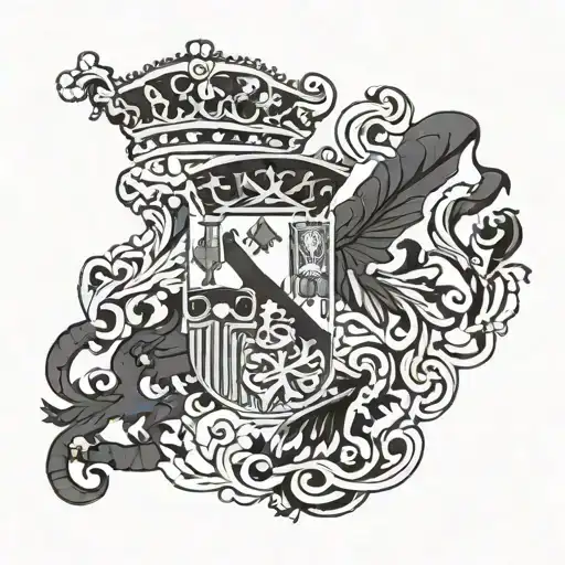 Spanish flag  tattoo design idea