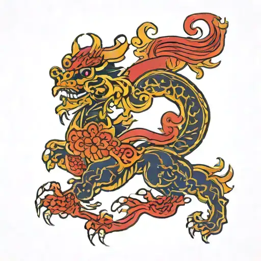 Spanish flag tattoo design idea