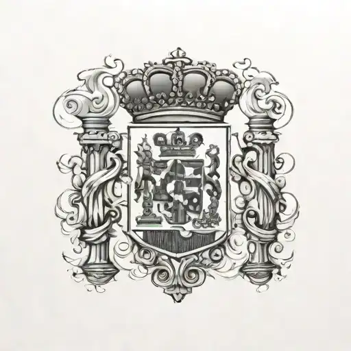 Spanish flag  tattoo design idea