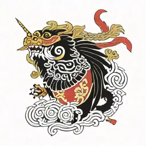 Spanish flag  tattoo design idea