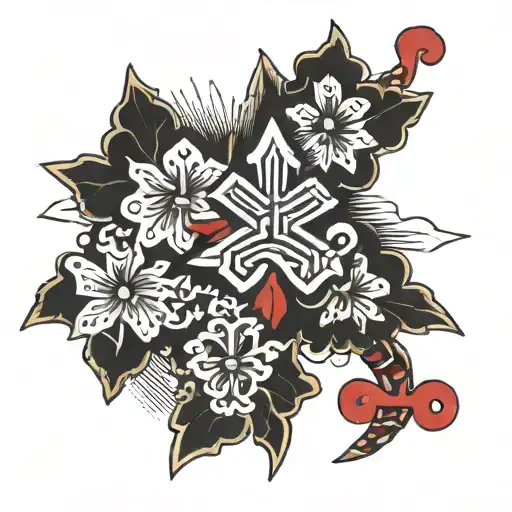 Swiss cross tattoo tattoo design idea