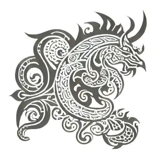 Spanish national symbols tattoo design idea