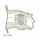 Spanish flag  tattoo design idea