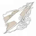 Spanish flag  tattoo design idea