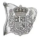 Spanish flag  tattoo design idea