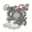 Spanish flag  tattoo design idea