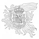 Spanish flag tattoo design idea