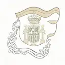 Spanish flag tattoo design idea