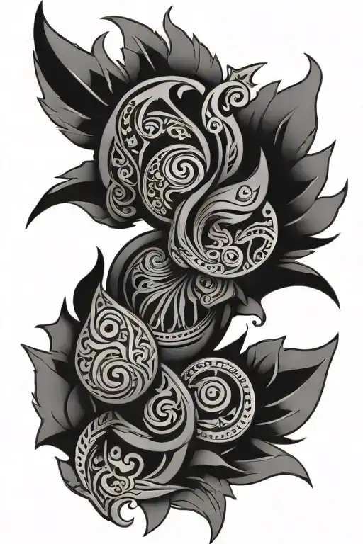 German tribal tattoo design idea