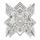 German tribal patterns tattoo design idea