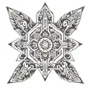 German tribal patterns tattoo design idea
