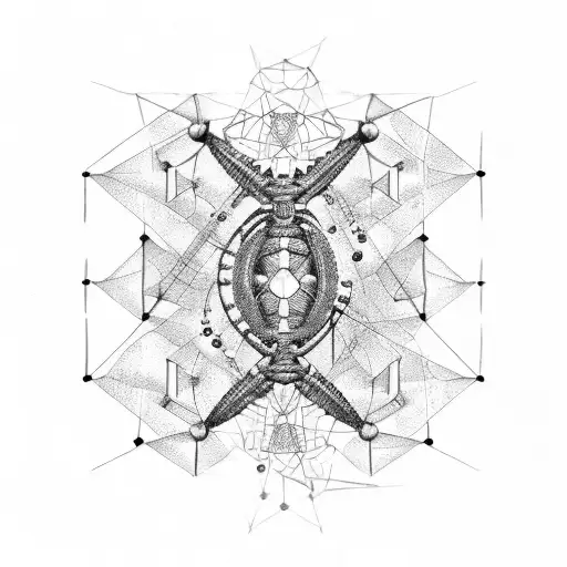 DNA HELIX, robot, volcano tattoo design idea