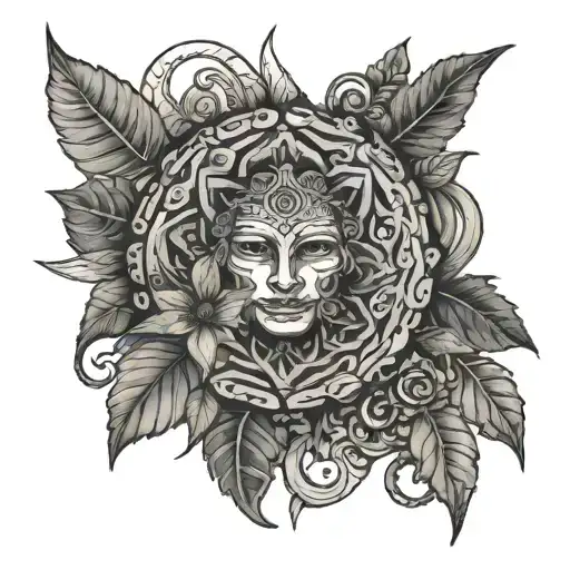 ayahuasca inspired  tattoo design idea