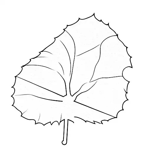 a leaf with a windmill on it tattoo design idea