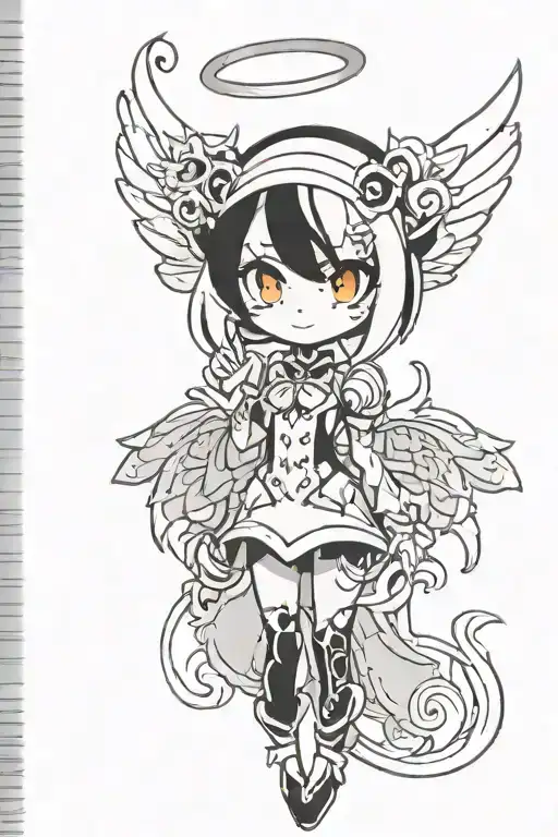 Angel Dust Hazbin Hotel tattoo design idea